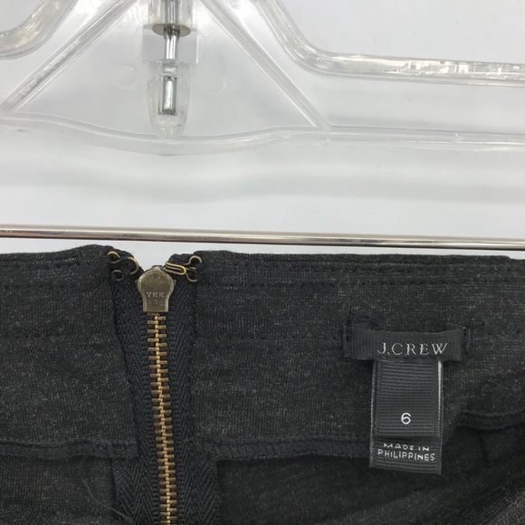 J.Crew Gray Skinny High Rise Faux Leather Pants Slacks Black - Picture 6 of 9